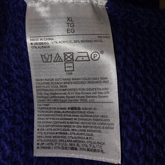 Banana Republic Royal Blue Turtleneck Sweater - Picture 4 of 4